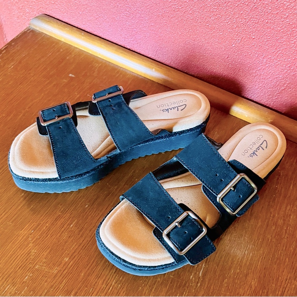 Clarks Platform Two Strap Sandal - image 2